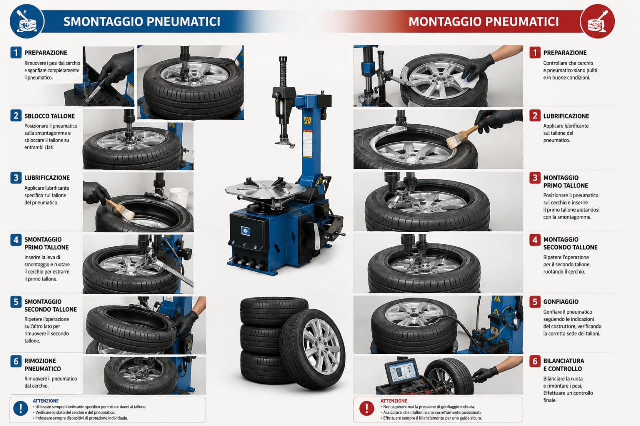 Smontaggio + Montaggio+ Equilibratura+ Valvola Pneumatico