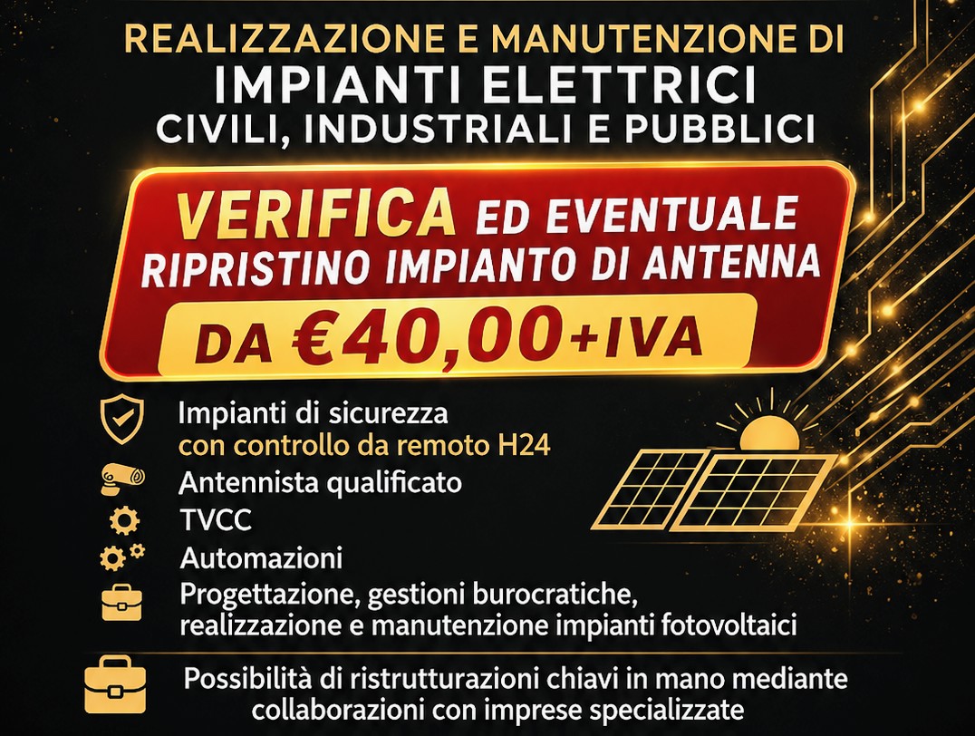 Verifica Ed Eventuale Ripristino Impianto Di Antenna