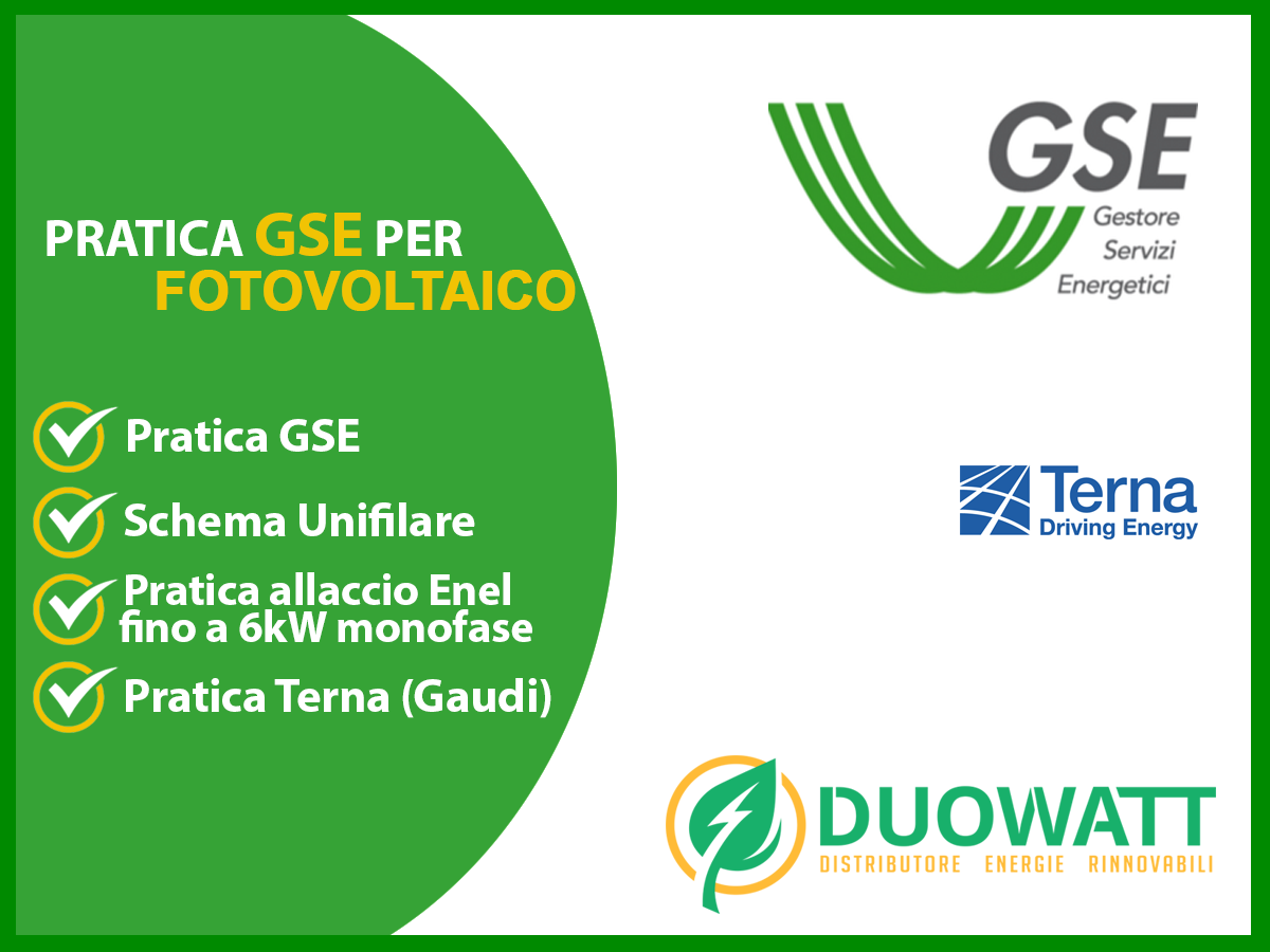 Pratica Allaccio Fotovoltaico Monofase